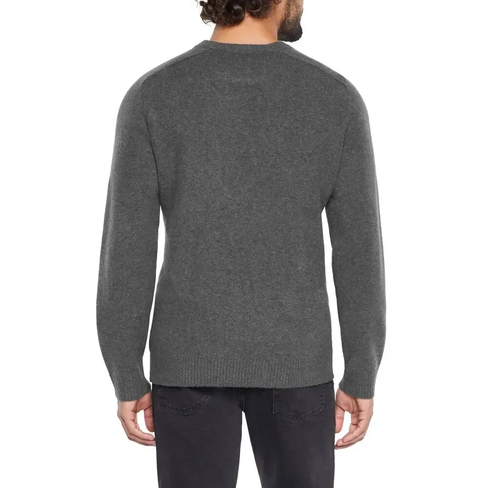 NWOT Gap Grey Knit Crew Neck Pullover Long Sleeve Sweater Men's Size XL
